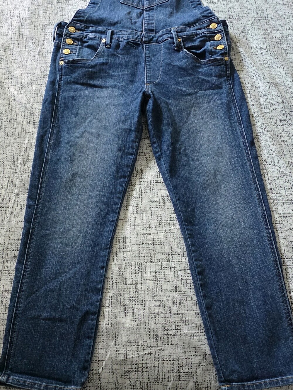 VTG 2015 True Religion Denim Overalls Size S Made in USA EUC